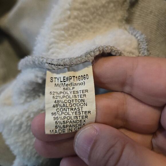 Papermoon Gray Snap Neck Fleece Pullover Sweatshirt Women’s M - Picture 3 of 7